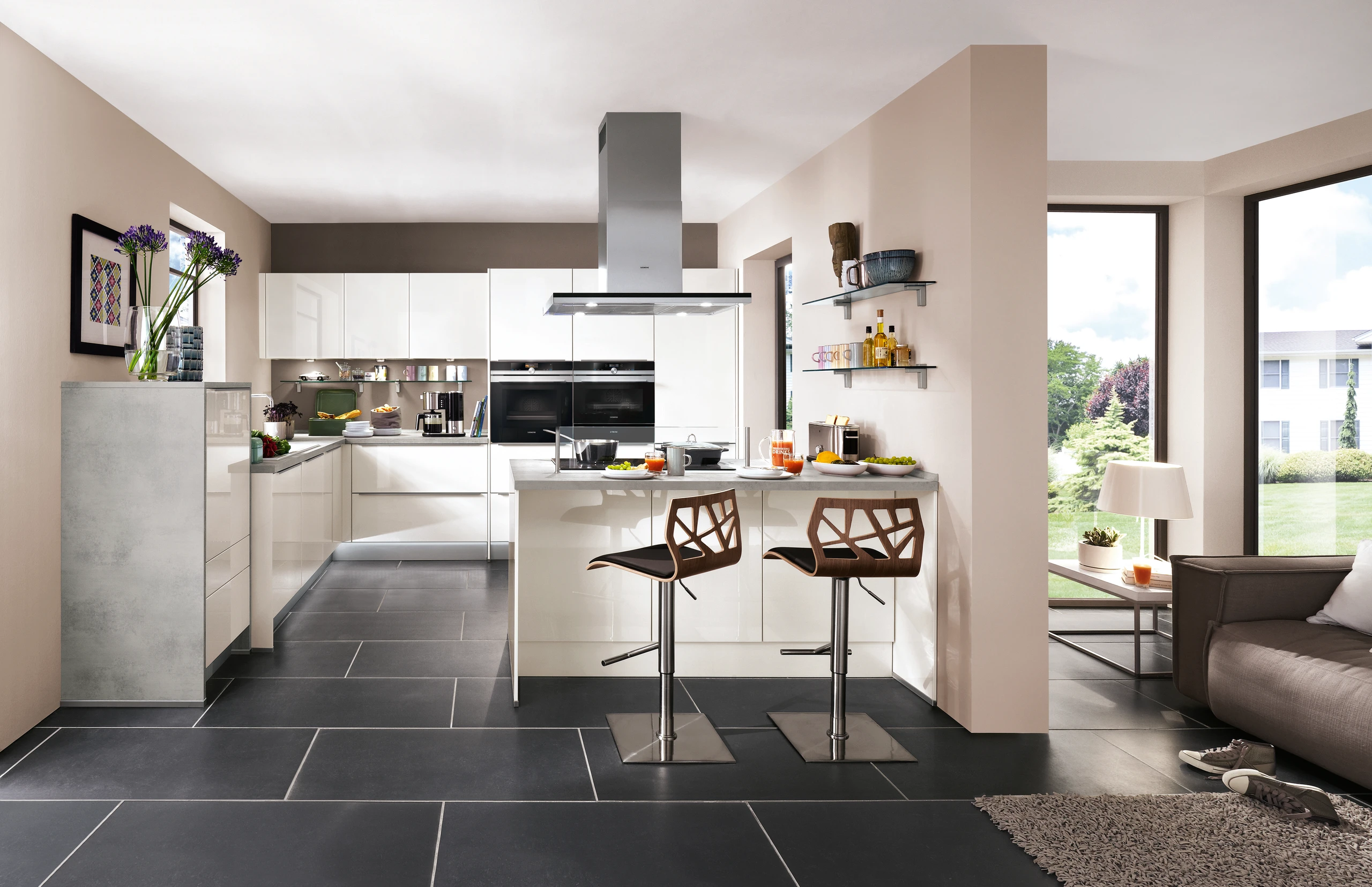 Contemporary Passion kitchen with rich finishes